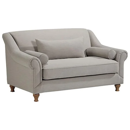 Rose Hill Loveseat with Two Round Pillows